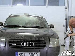 hey stud, lick this teen's hairy cunt before pounding it hard