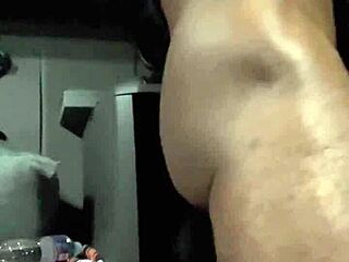 couple trains petite ebony's throat with monster bbc deep cum