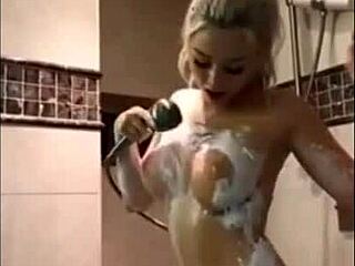 wanna see this blonde babe's perfect ass and tits up close?