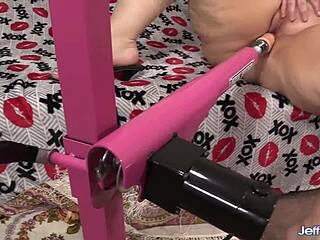 fukin' machine got becky butterfly's fat tits bouncin' n moanin wild!