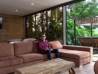 Blind Dad's Daughter Fucked Cum Drops He Licks