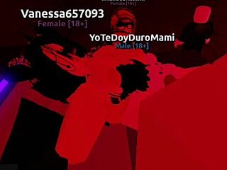 Dude, this Roblox slut whore's pussy and ass get pounded hard in wild fucking action!