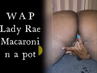 Lady Raex Fingers Juicy Shaved Pussy Wet Ebony Bbw Closeup