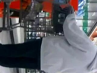 Candid Teen Jeans Booty Shaking Hidden Cam Tease