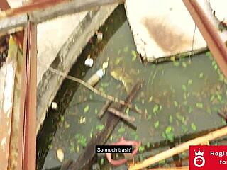 chubby zara mendez's fat tits bounce as monster cock wrecks her outdoors