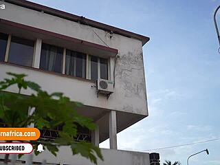 Fat Ebony BBW Bent Over for Big Clit Doggy