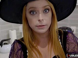 milf teaches haley reed & penny pax dick trick or treat! 🍆👻💦