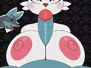 yo check out this sexy female cinderace getting banged with big tits and titty fuck game 😍🔥