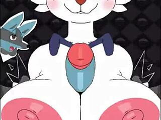 yo check out this sexy female cinderace getting banged with big tits and titty fuck game 😍🔥