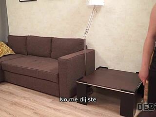 why should this hot russian hairdresser fuck to buy furniture?