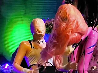 Kigurumi Rubber Doll Bound In Latex Catsuit Mummification