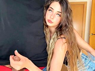 47-Year-Old Neighbor Fucks Petite Teen Hard After Catching Him Jerking to Her Homemade Porno Videos