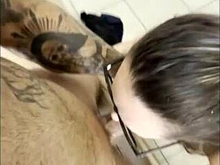 giving stepson's friend the sloppiest deepthroat ever 💦