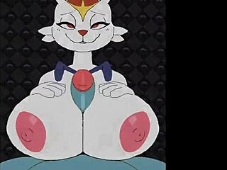 yo check out this sexy female cinderace getting banged with big tits and titty fuck game 😍🔥