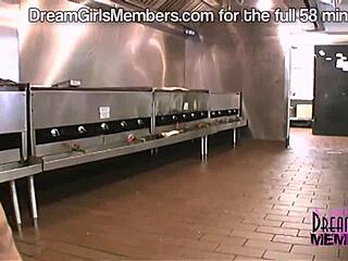 😱 crazy restaurant upskirts flashing shaved bare pussy everywhere 🍑🔥