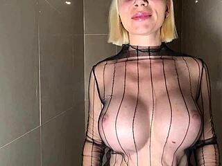 Hey beauty, show those huge wet tits in shower!