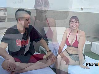 spanish teen couple films rough doggystyle quickie she's amazing