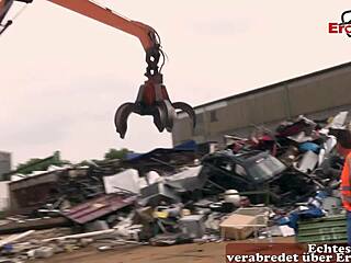 German Big Tits Redhead Milf Outdoor Anal Threesome