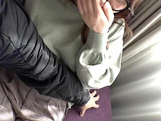 serious looking h cup japanese tutor kohaku loves nipple play and doggystyle