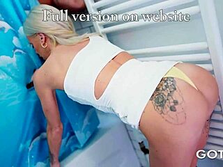 wanna see this tattooed blonde milf gagging on cock in shower rough pov fuck?