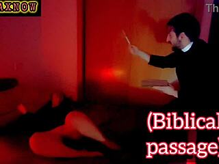 Porn Conjuring: Halloween Priest Exorcism Blowjob Cum Swallow