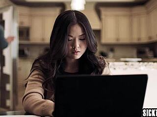 Jealous Lulu Chu Fucked Post-Masturbation Blowjob Slimthick Vic