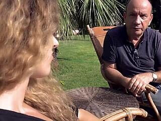 rich oldman with big belly doggies skinny teen nympho girlfriend closeup