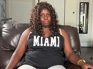 Olympic Athlete Althea Charles Ebony Interracial Casting Ride