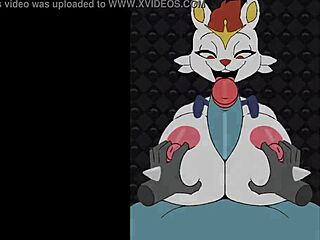 yo check out this sexy female cinderace getting banged with big tits and titty fuck game 😍🔥