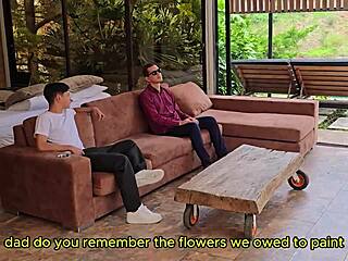 Blind Dad's Daughter Fucked Cum Drops He Licks