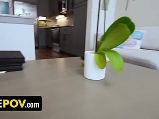 freeuse slimthick maid vic's big tits bounce as she sucks my monster cock anytime