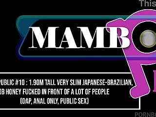 Hey slim Japanese-Brazilian honey you love public DAP anal!