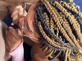 gulosa deepthroats spits on two trans cocks hungrily