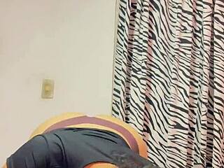 sexy dressed latina sister-in-law party return craves kitchen fuck