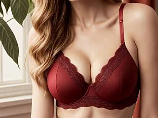 ai lingerie models show off cute panties barefoot sexy underwear catalog