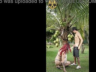 Why Not Lick This Milf's Huge Ass Outdoors?