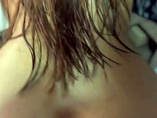 Semen Blast on College Hookup's Face After Rough Latina Fuck POV