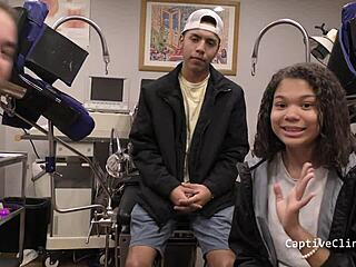 spread wide for the nurse michelle anderson in hospital fetish play