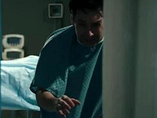 nurse offers dick back if patient licks her milky shaved pussy