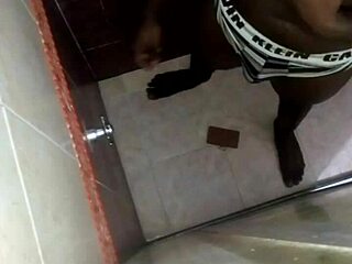 shower spying on horny girlfriend bathroom toy play gets wild