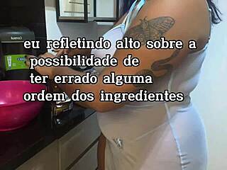 chubby latina juliana coxta rides dildo pov chocolate cake