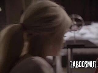 step-parents invite stepdaughter for taboo threesome fun