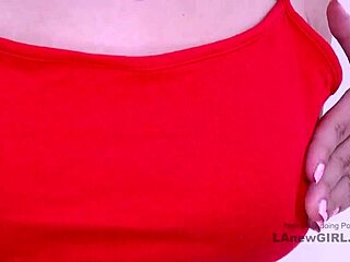 picked up latina teases handjob during outdoor modeling interview