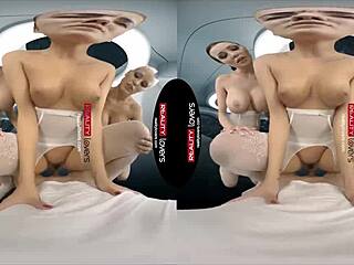 Realitylovers foursome rides cocks in space stockings