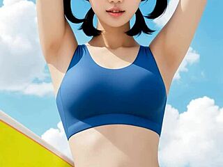 Sweet Asians Tease In Lingerie Panties