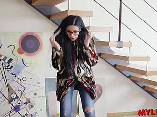 Sweet Spanish Milf Blackmailed into Bareback Anal by House Boy!