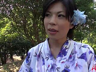 saki aoyama kimono sucks park uncensored
