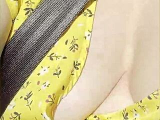 Wifey Flashes Perfect Big Tits Driving! Hot Car Show Part 2!