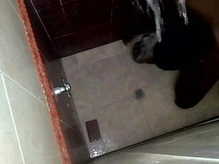 shower spying on horny girlfriend bathroom toy play gets wild