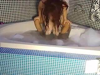 blonde latina milf pornstar begs for pussy fuck after fleshy lick tasting her natural tits